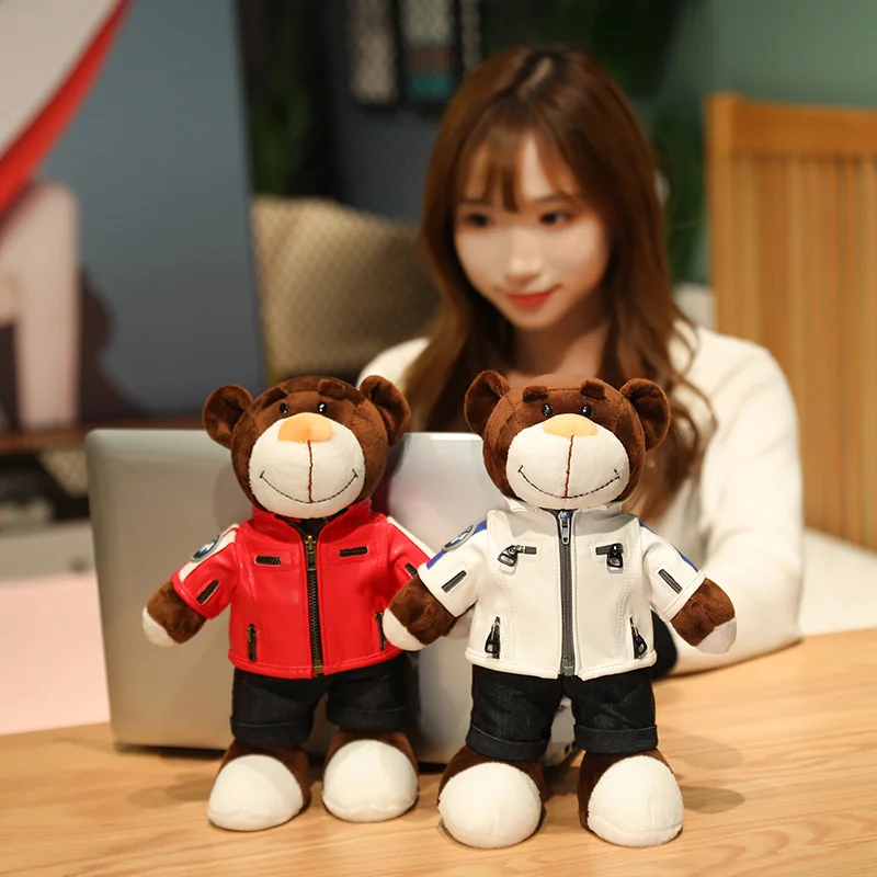 Креативный локомотивный плюшевый мишка 30 см плюшевые игрушки