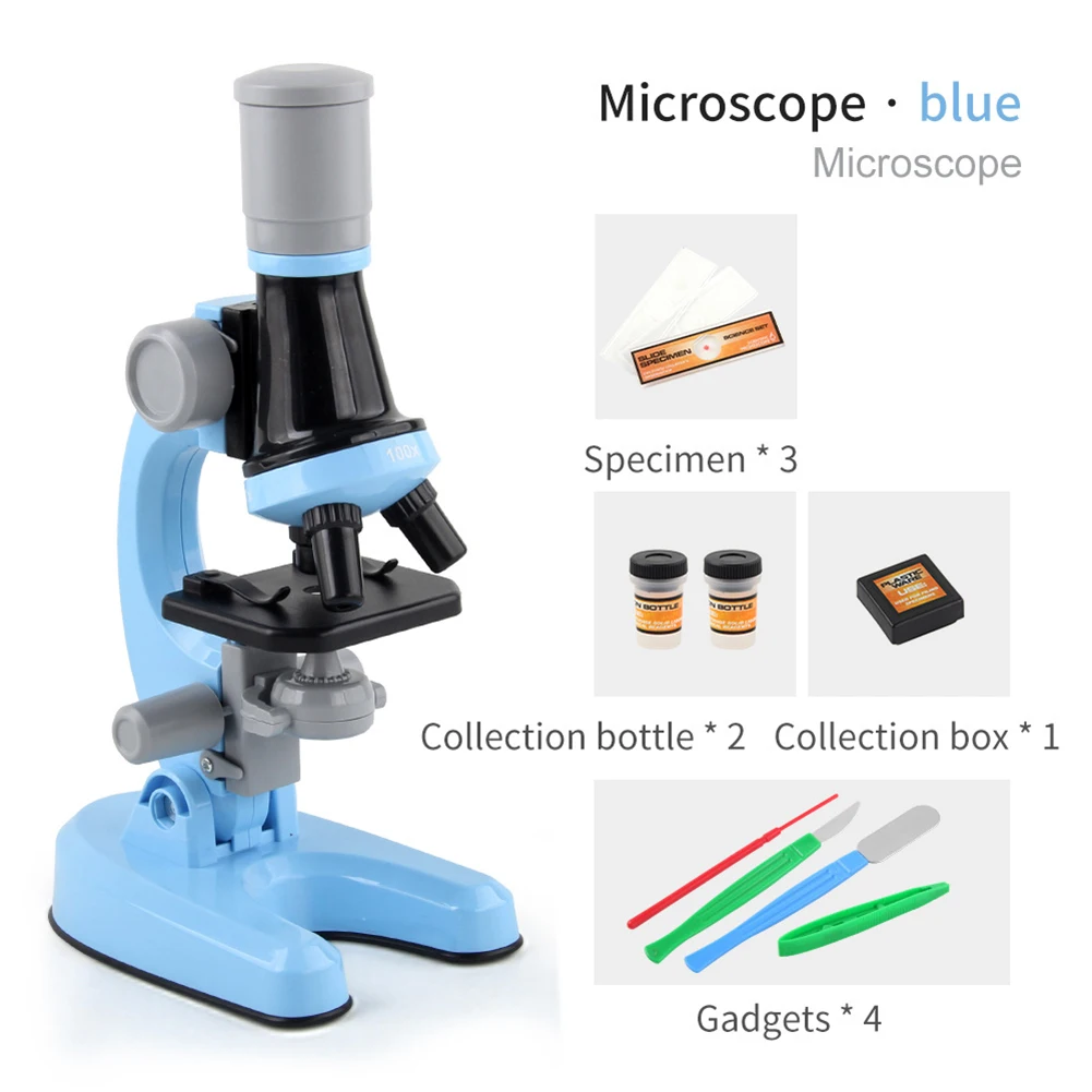 

Children's Simulation Microscope Kit Simulation HD 1200X Children's Scientific Observation Microscope Simulation Micros with LED
