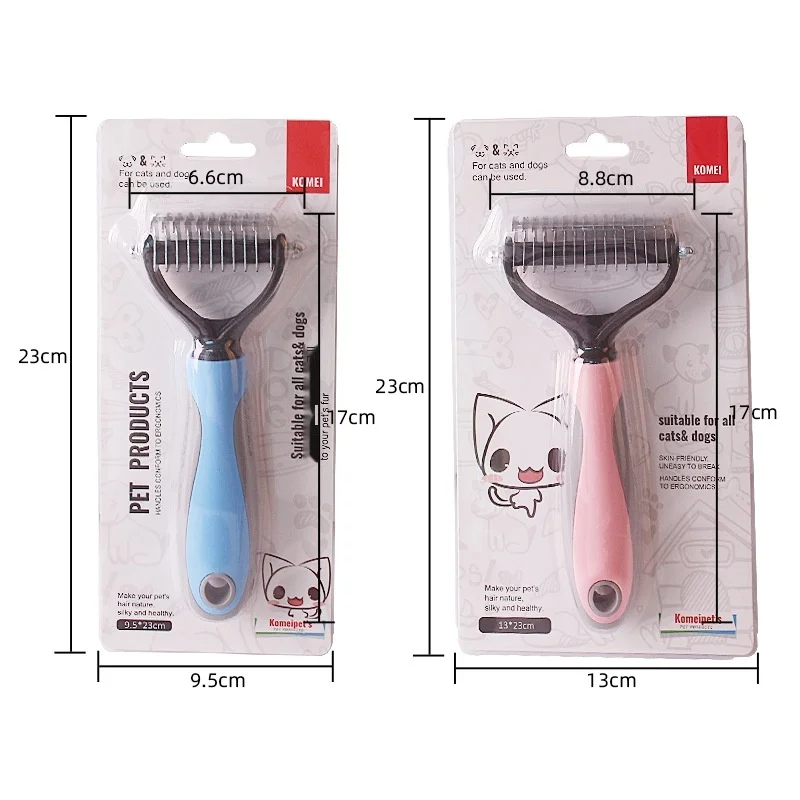 Расческа для домашних животных двухсторонняя расческа из нержавеющей стали с