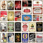 Винтажные ледяные холодные Фостер коры пивные металлические знаки настенный плакат Декор для дома бара паба клуба известный виски настенный Железный плакат YJ120