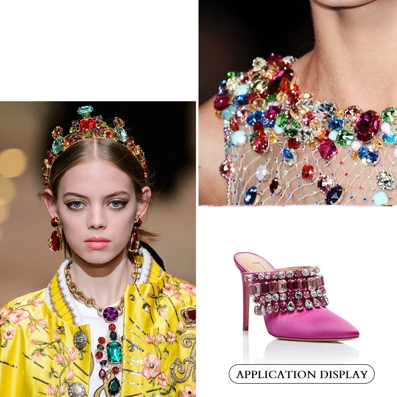 Красочные лошадиный глаз с серебряной оправе в виде когтя головастой формы из