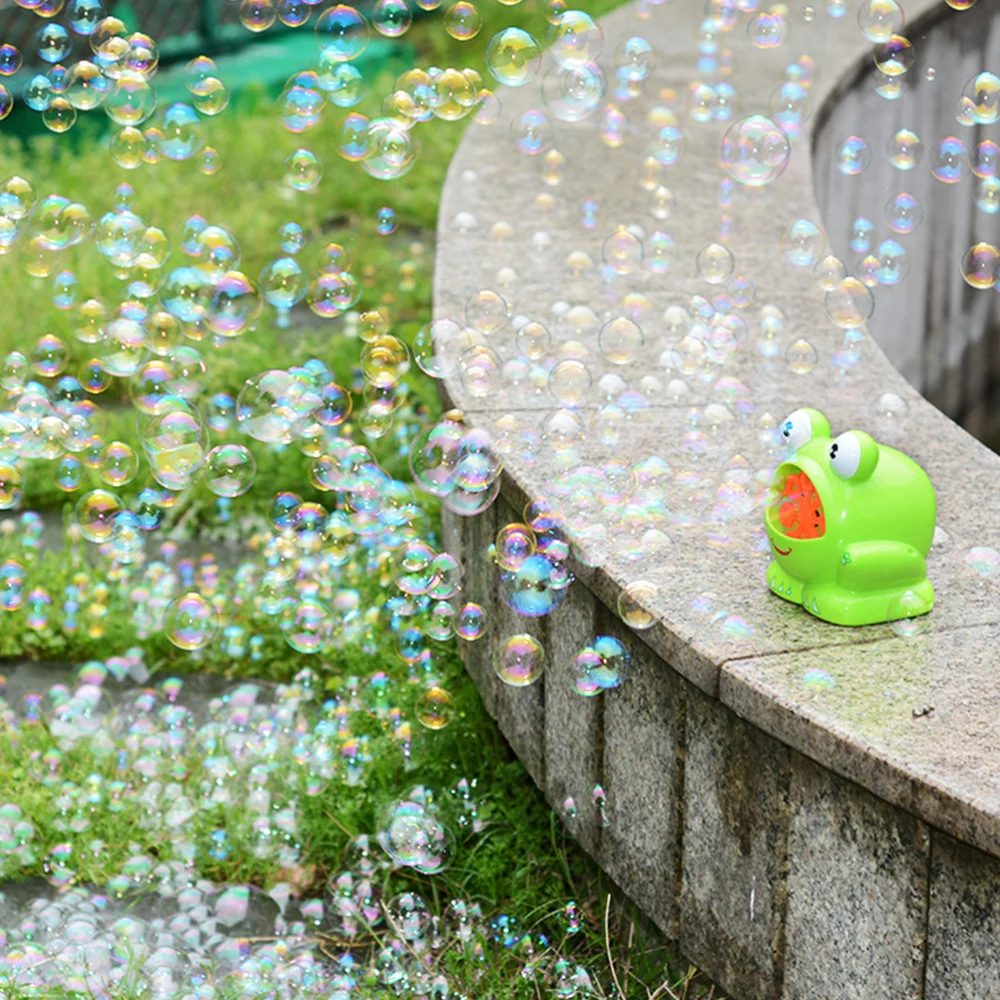 

1pc Bubbles Machine Electric Automatic Bubble Maker for Kids Children with Bubble Water Battery (Green)