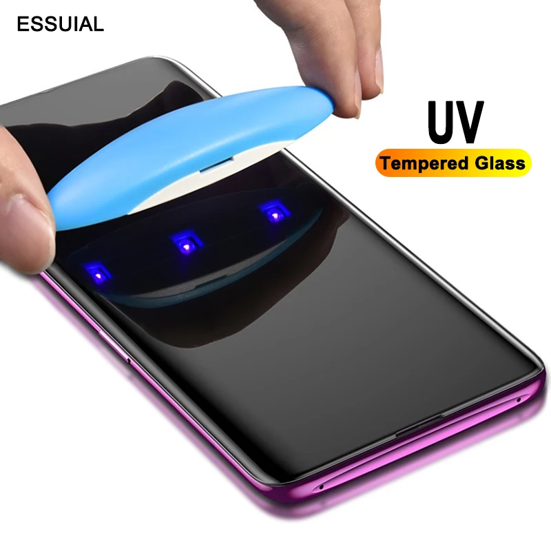 Ультрафиолет с полным клеем закаленное стекло для samsung Note 10 S10 S8 S9 Plus Note 8 9 Nano жидкая Защитная пленка для samsung S8 S7 Edge