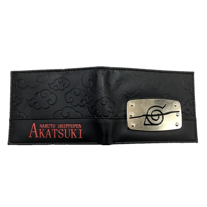 Кошелек Kakashi Sasuke Black Leaf Village Konoha Ninja короткий кошелек с карманом для монет
