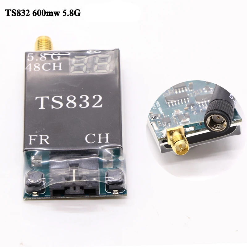 High quality 48CH 5.8G 600mw 5km Wireless AV Transmitter TS832 +RC832 Receiver +1000TVL camera for FPV Multicopter Aircraft | Игрушки и