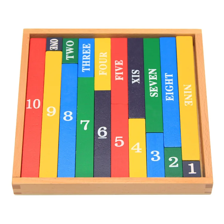 

Montessori Teaching Aids Colorful Number Wooden Sticks Kindergarten Early Educational Montessori Math Add And Subtract Toy