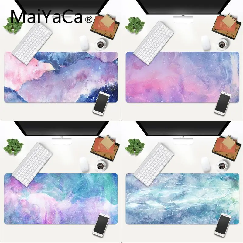 

Коврик для мыши MaiYaCa, цветной, с рисунком тушью, мраморный, для офиса, игровой коврик для мыши, большой Deak коврик 700x300 мм для overwatch/cs go
