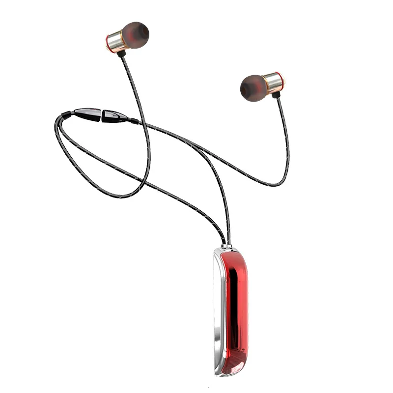 tws Necklace Headset Влюбленные тандем селфи спортивные Bluetooth наушники ожерелье 9D тяжелый бас гарнитура Tws Беспроводные наушники для IPhone Xiaomi - Цвет: tws Necklace Headset