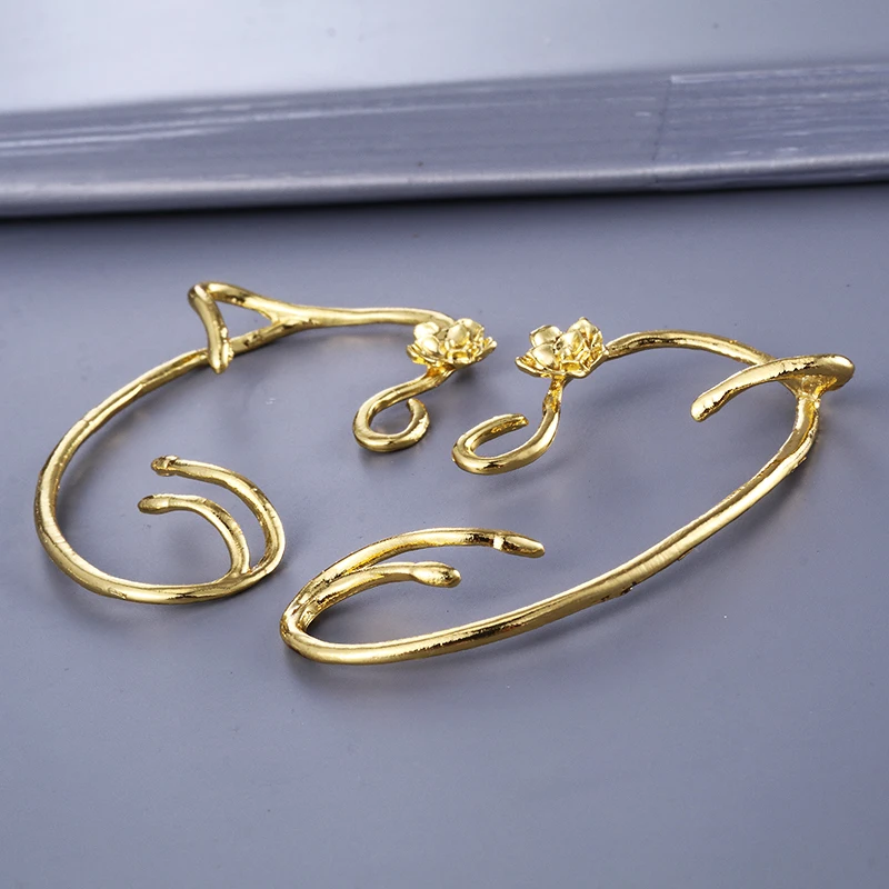 20 шт./лот Оптовая Продажа Модные золотые очаровательные серьги Красавица и