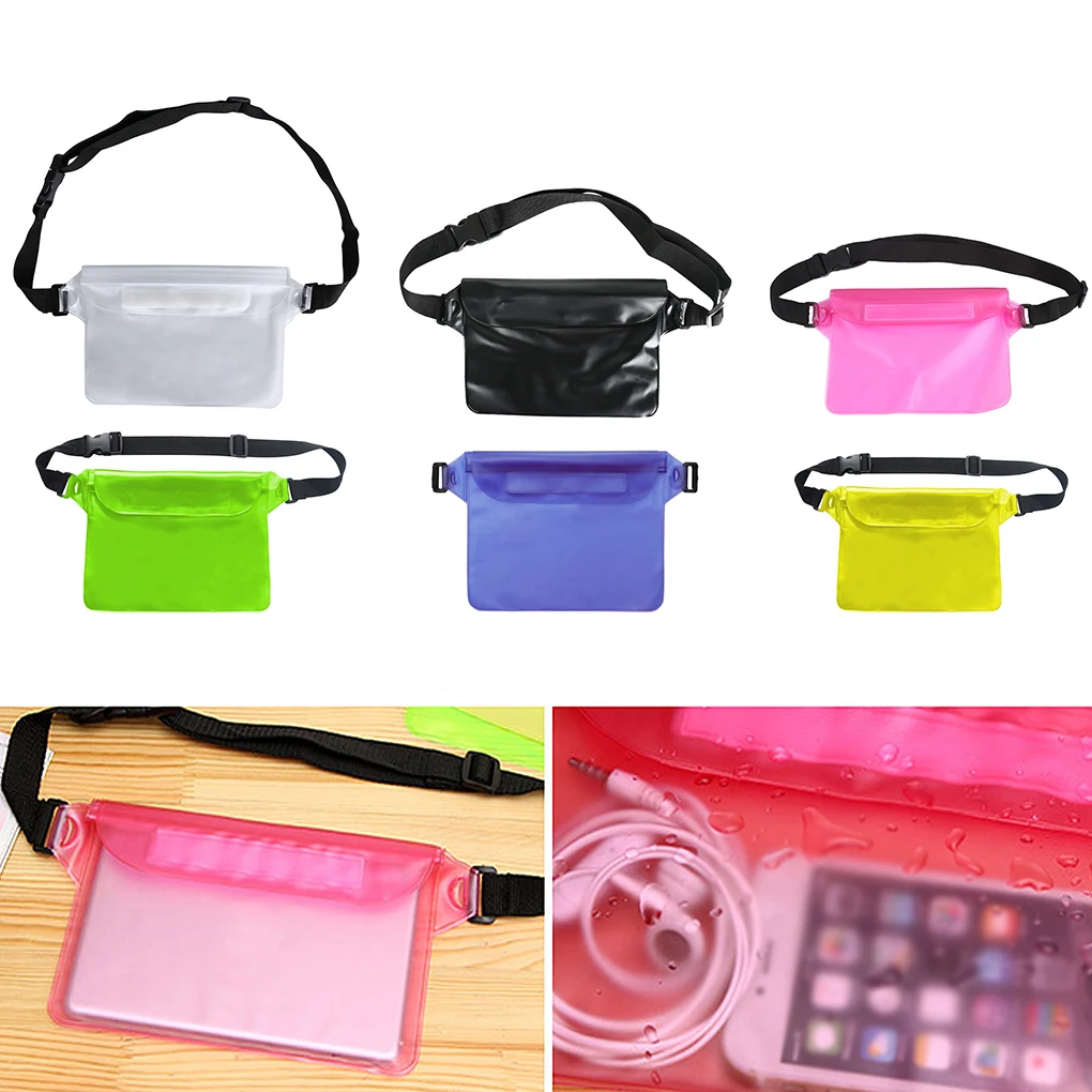 

Waterproof Swimming Bag Ski Drift Diving Shoulder Waist Pack Bag Underwater Mobile Phone Bags Case Cover For Beach Boat Sports