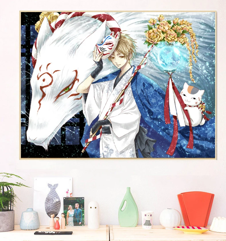 

Anime Natsume's Book of Friends 5d diamond painting New 2021 Diamond Cross Stitch Mosaic Puzzle Natsume Takashi