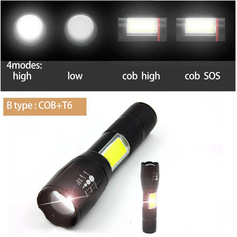 T6 L2 светодиодный фонарик супер яркий Torcia Torchlight Flash Light фонарик "Lanterna" 18650 AAA батарея USB тактический для пеших прогулок