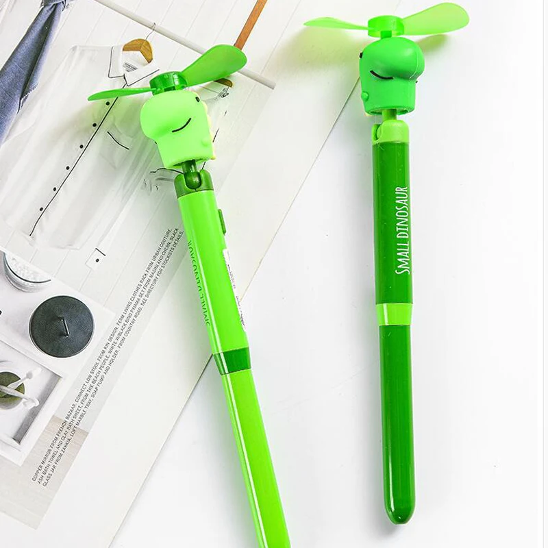 Прекрасный динозавр Вращающийся вентилятор гелевые ручки школьные офисные
