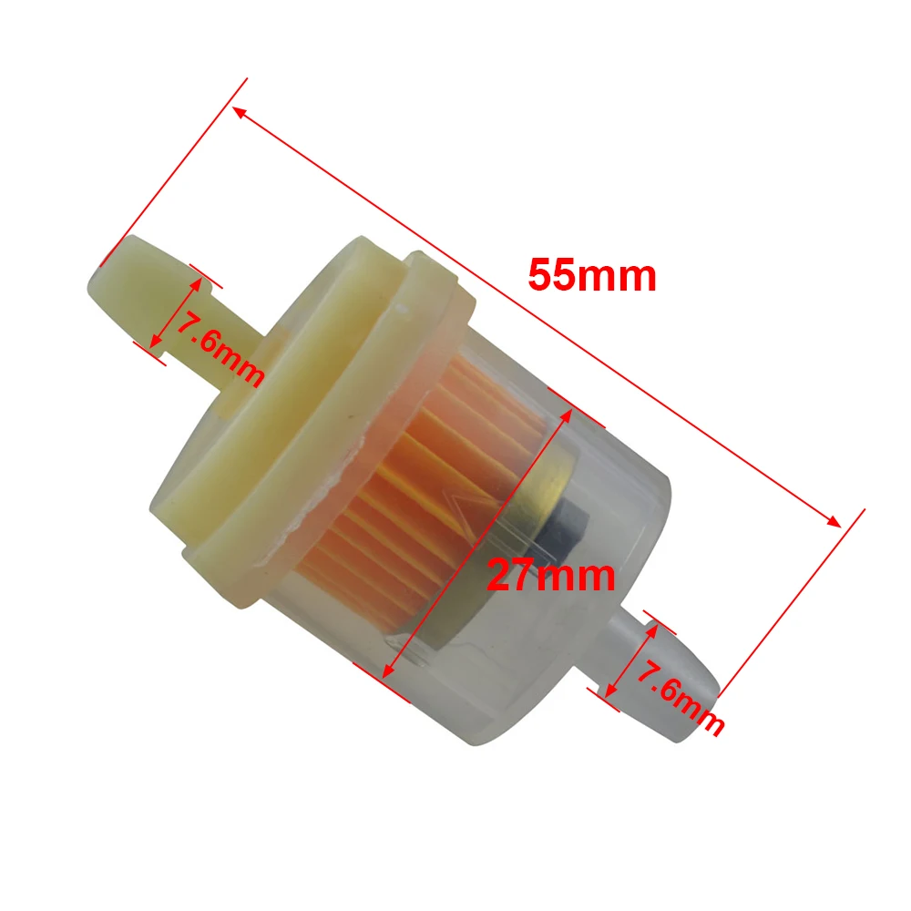 10pcs Universal Motorcycle 1/4&quot 6-7mm Hose Inline Fuel Filter Gas Oil Engine For Honda Yamaha Harley Kawasaki Suzuki | Автомобили и