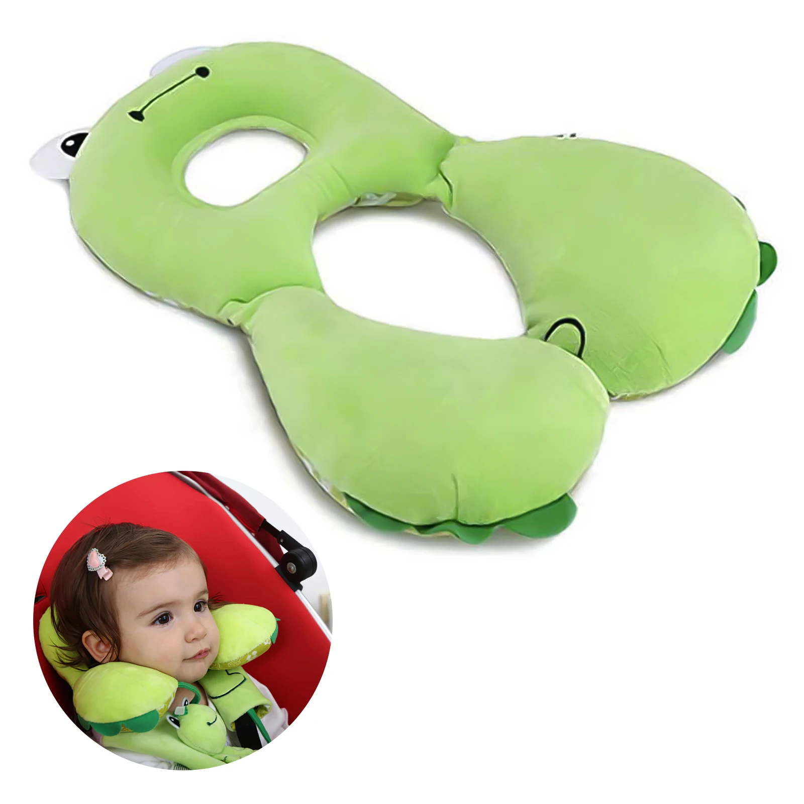 

Cute Animal Toddlers U-Shaped Pillow Children Baby U-Shaped Pillow Soft Cartoon Head Protection Travel Pillow Headrest Cushion