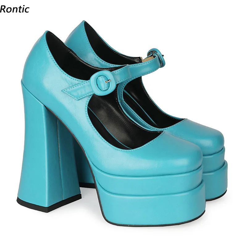 

Туфли-лодочки женские ручной работы, на квадратном каблуке, размеры 34-45