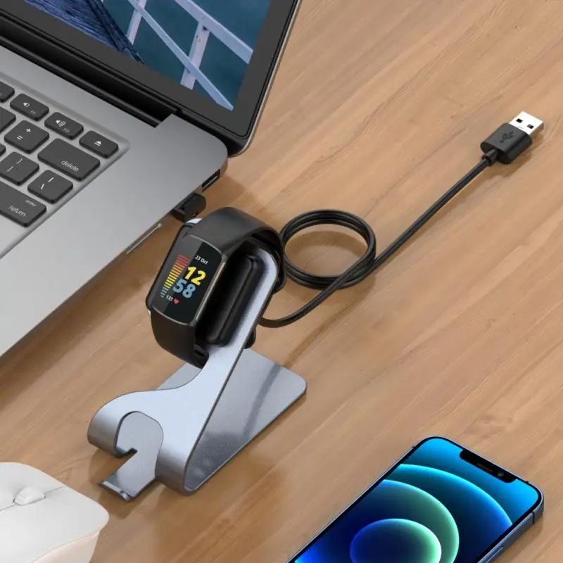 

New Metal Charger For Fitbit chrage5/fitbit Luxe Smart Watch Universal Second Generation Charger Output Short Circuit Protection