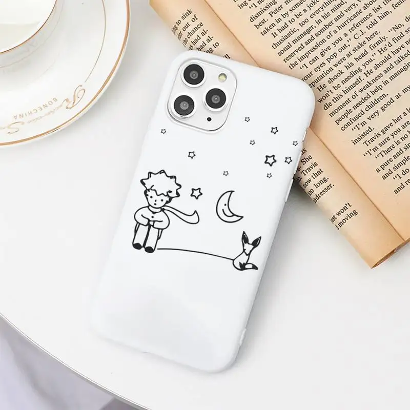 

The Little Prince Phone Case Candy Color White for iPhone 11 pro XS MAX 8 7 6 6S Plus X 5S SE 2020 XR