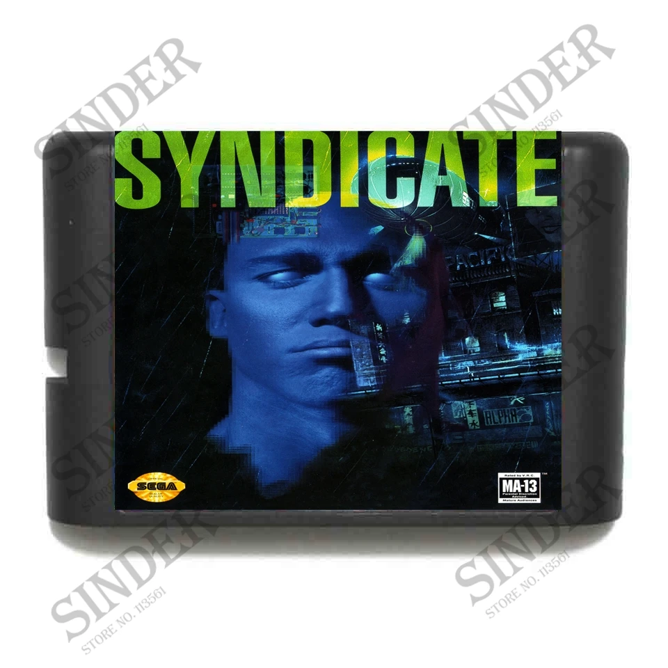 

Syndicate 16 bit MD Game Card For Sega Mega Drive For Genesis
