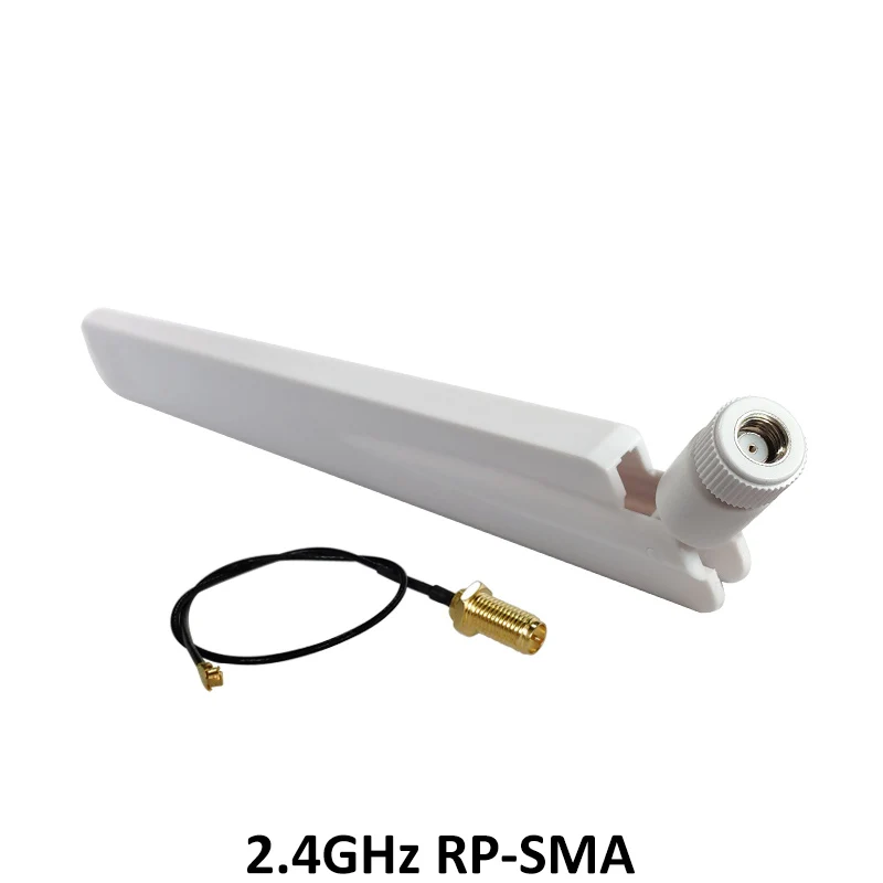 GRANDWISDOM 10pcs 2.4G antenna 8dbi sma female wlan wifi 2.4ghz antene IPX ipex 1 SMA male pigtail Extension Cable module antena
