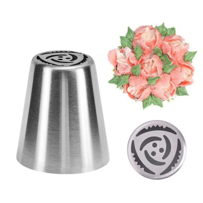 Russian Tulip Icing Piping Tips Nozzles Stainless Steel Flower Cream Pastry Leaf Bag Cupcake Cake Decorating Tools | Дом и сад