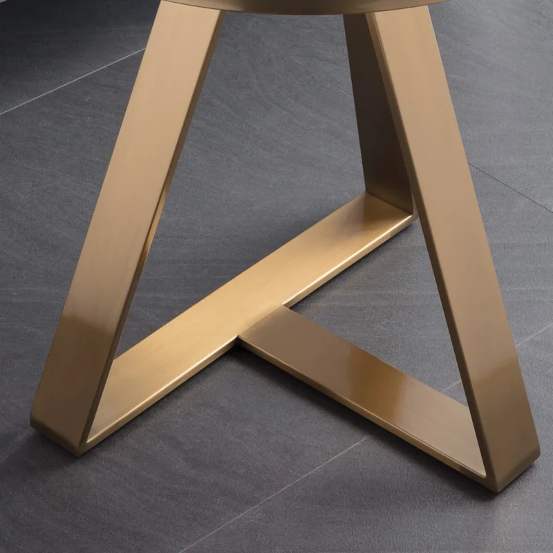 Креативный Овальный маленький боковой столик мобильный мраморный Железный