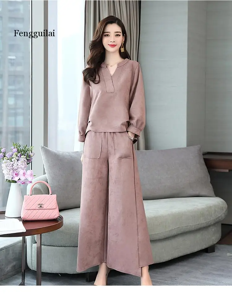 

Goddess Women Two Piece Outfits Stylish Conjunto Feminino Year-old Female Costume Ensemble Femme Survetement Women's Suit