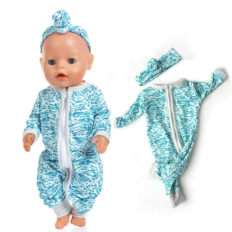 Подходит для кукол 18 дюймов 43 см аксессуары одежды новорожденных из трех частей