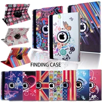 for apple ipad mini 45 360 degrees multicolor rotating flip pu leather case smart tablet auto sleepwake stand holder cover