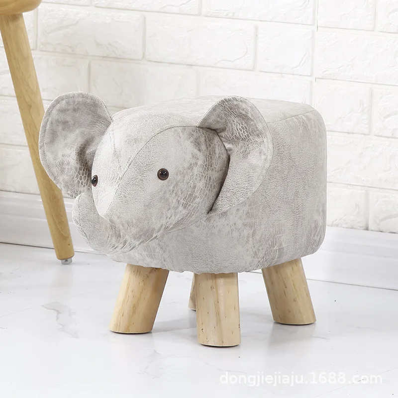 Скамейка детская деревянная с рисунком из мультфильма табуретка для животных |
