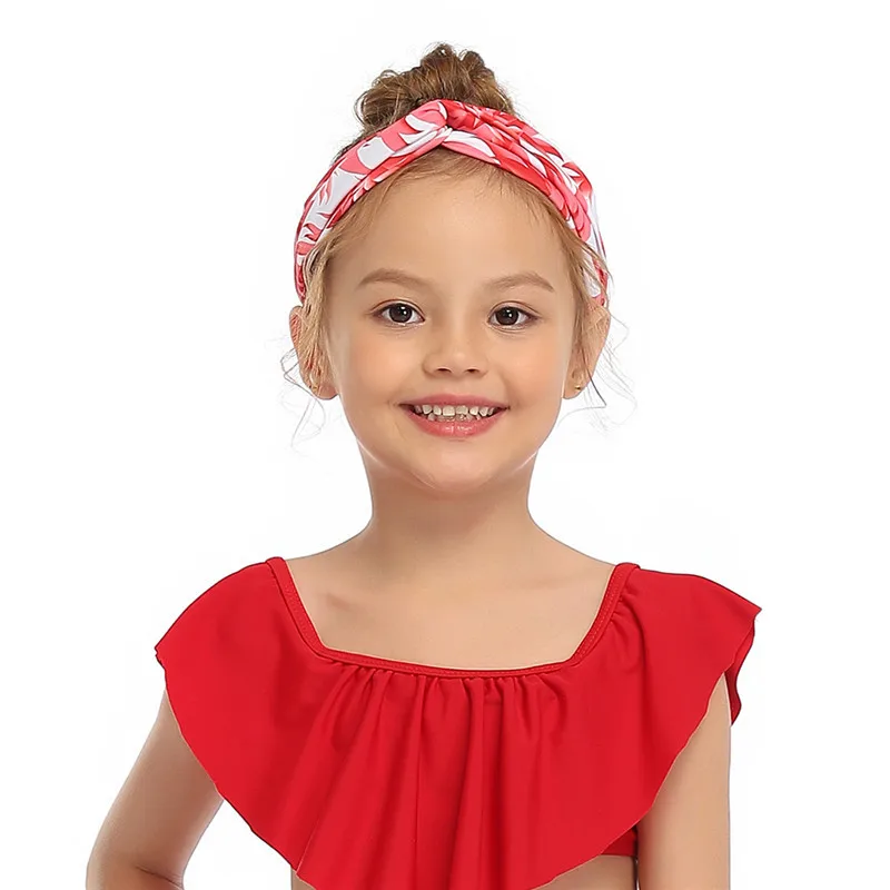 Одинаковая повязка для волос всей семьи на голову с принтом женщин и детей в