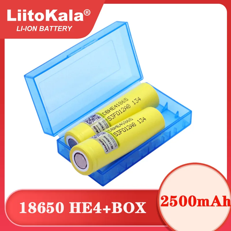 Liitokala новая оригинальная литий-ионная аккумуляторная батарея HE4 18650 3 6 В 2500 мАч