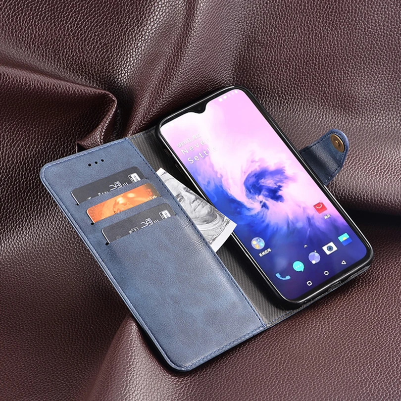 Чехол Кошелек для OnePlus 7 кожаный чехол книжка противоударный Магнитный бампер