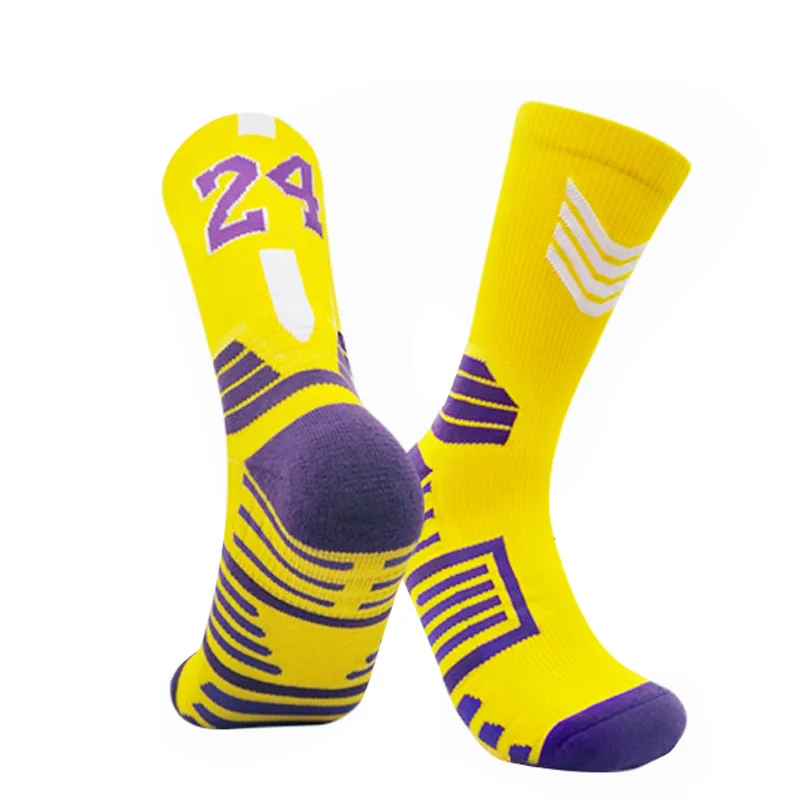 

Hot Sell Professional Kids Basketball Socks With Sports Pattern Men Outdoor Cycling Climbing Running Quick-drying Breathable Adu