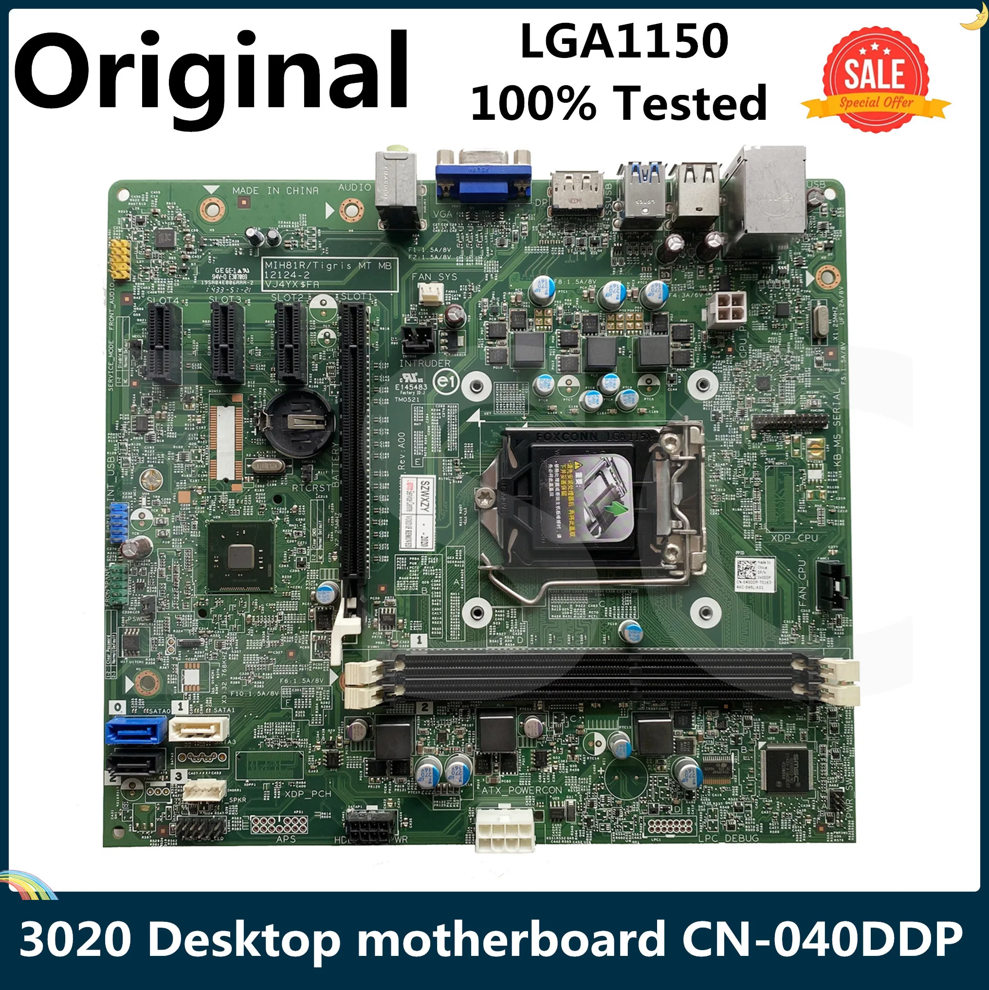 Материнская плата LSC для настольного компьютера Dell 3020 LGA1150 H81 VJ4YX CN 040DDP 40DDP 100%