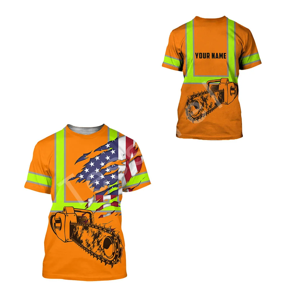 Футболка с 3D-принтом круглым вырезом и коротким рукавом