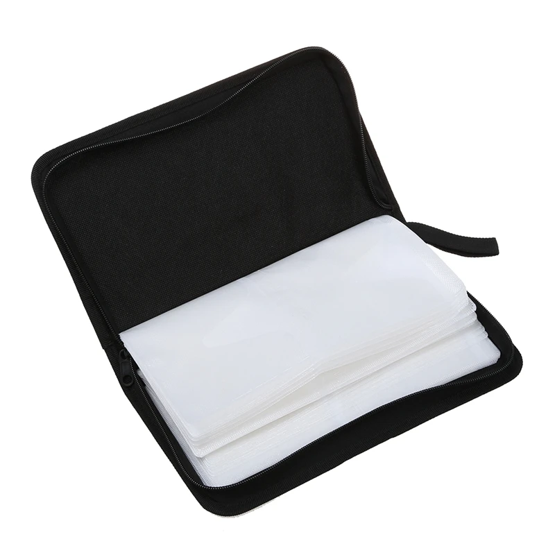 80 VCD DVD CD чехол из искусственной кожи держатель Органайзер черный | Электроника