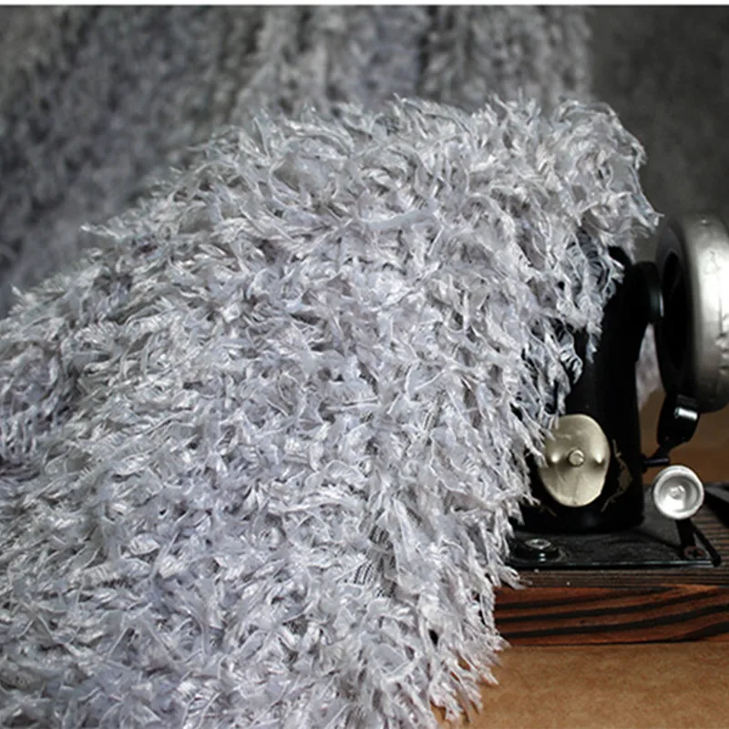 175X90 см/шт дизайнерская ткань креативная кисточка перо пушистая Сделай Сам пальто