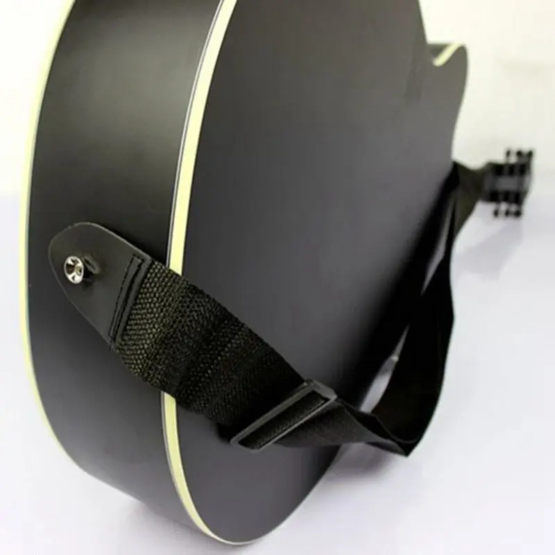 Ремень для гитары picks Acoustic ukulele гитара черный ремень Регулируемый Нейлоновый