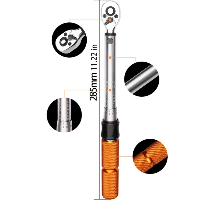 

2021 New Drive Click Torque Wrench Set Adjustable Manual Spanner Accessories Spanner