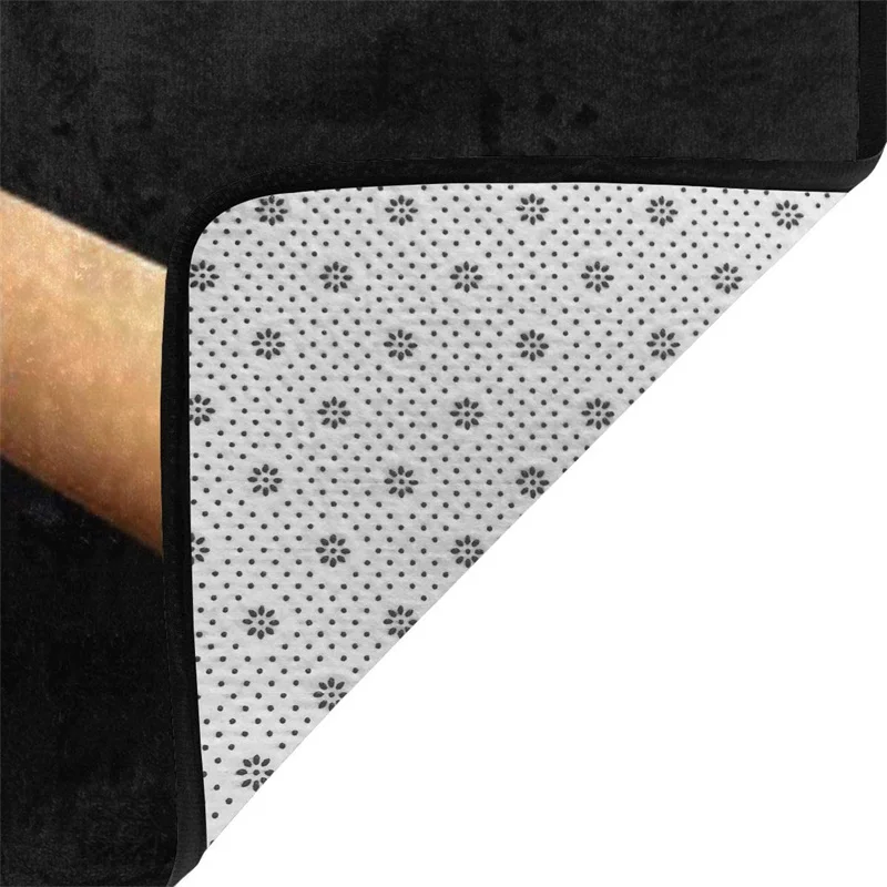 

Baseball black and white stripes bedroom children's room non-slip living room carpet children's room floor mats home decoration