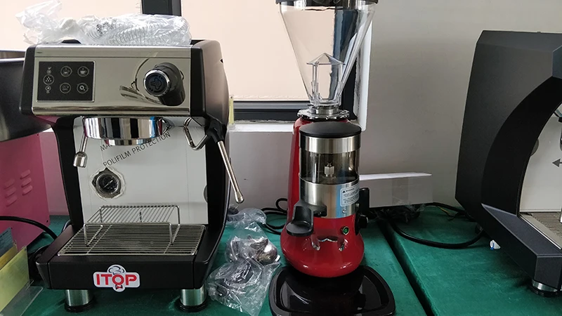 ITOP 1.7L коммерческий кофейный чайник итальянский эспрессо полуавтоматический паровой Тип кофемашины 220 В