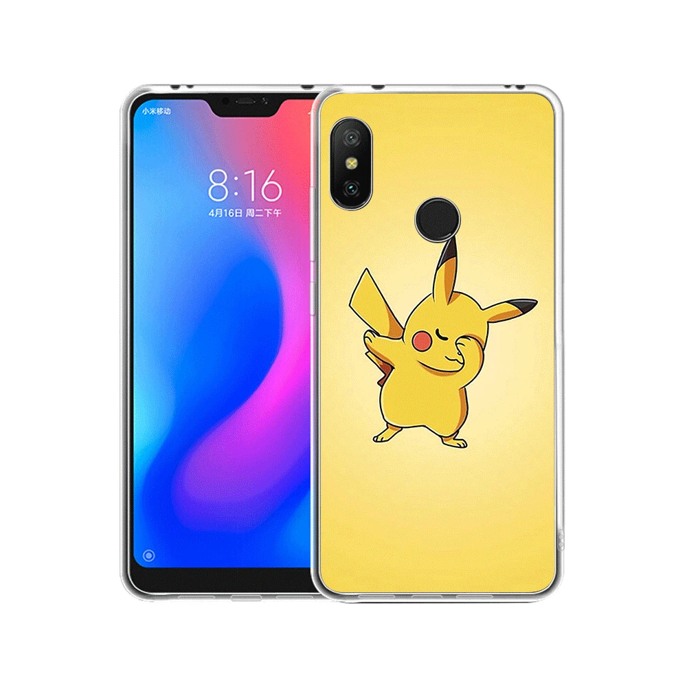 4 Чехол для телефона для Xiaomi mi CC9 CC9E 9T mi x 2 S, 6, 8, 9, SE A1 A2 5X 6X макс 3 A3 Pro Lite Чехол классный Покемон Пикачу узор - Цвет: 4