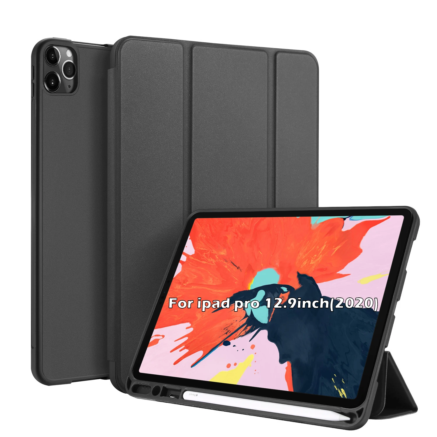 Для iPad Pro 12 9 чехол 2020 для планшета противоударный флип 11 подставка с функцией сна
