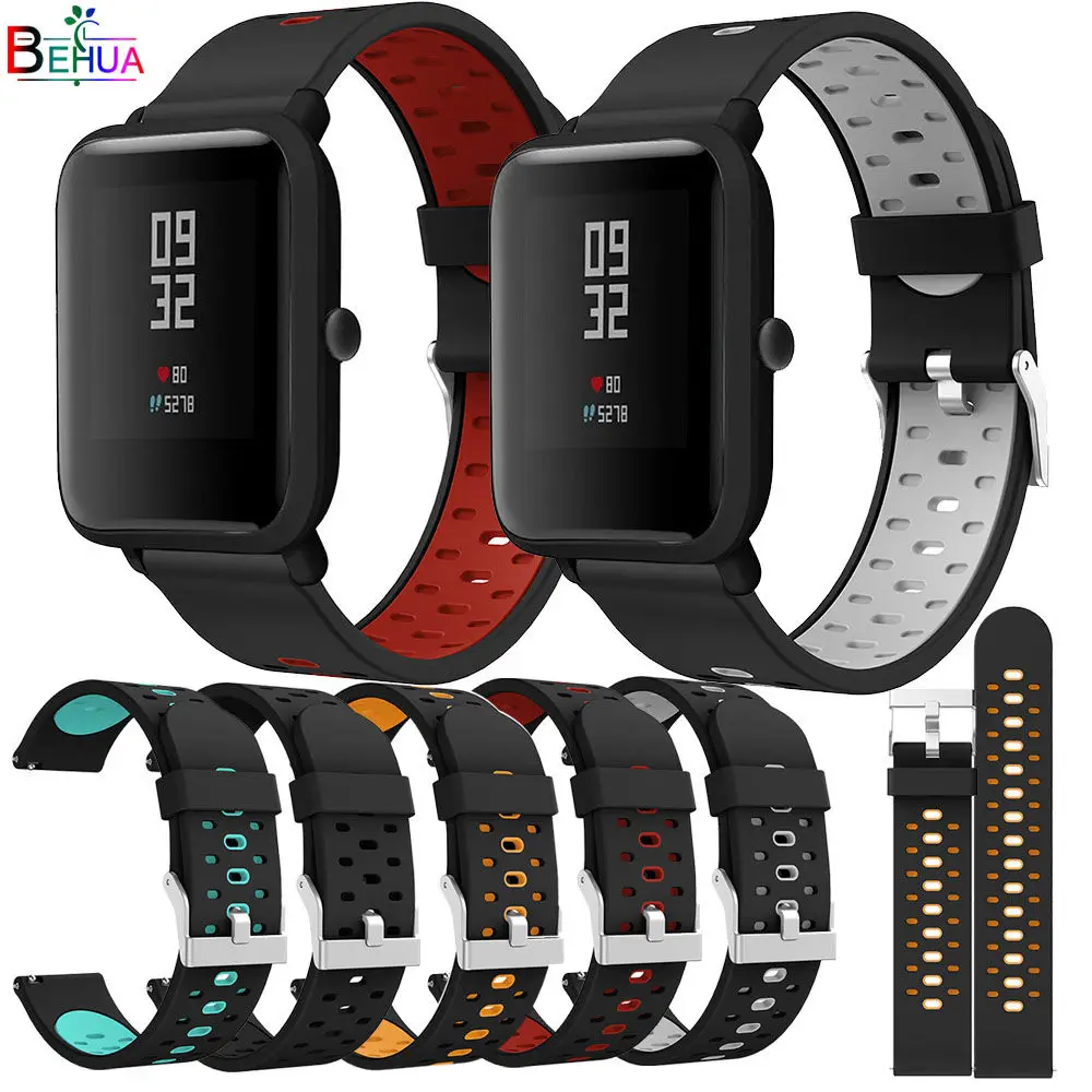 BEHUA Smartwatch Браслет ремешок для часов Huami Amazfit Bip youth / BIP lite GTS 20 мм сменный силиконовый