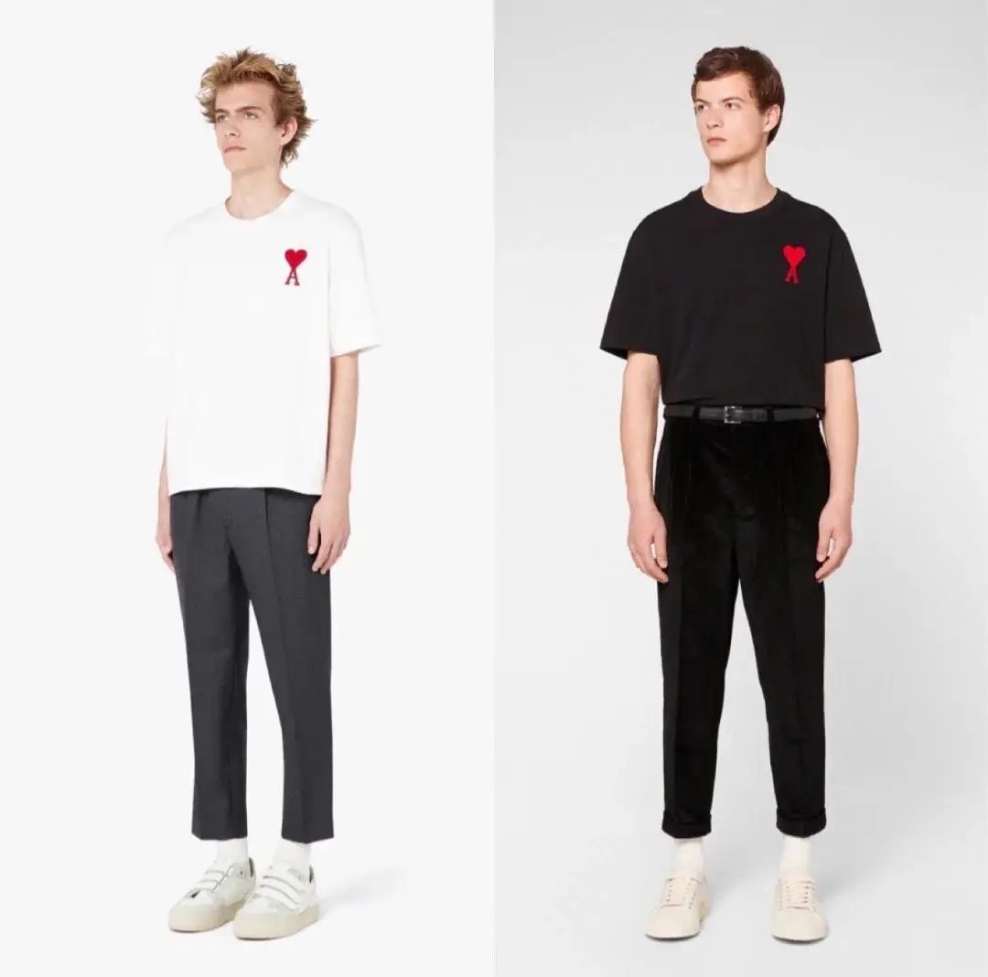 

Couples Short Sleeve Black White Loose T Shirt Men'S 2021 Summer Classic Solid Tshirt Top Tees Casual Clothes Plus OverSize