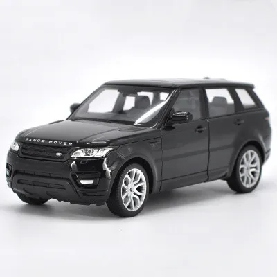 Range Rover-Black Высокое качество подарок 1:24 Defender внедорожный сплав модель, моделирование литья под давлением дверь оттяните назад Коллекция Модель - Цвет: Range Rover-Black