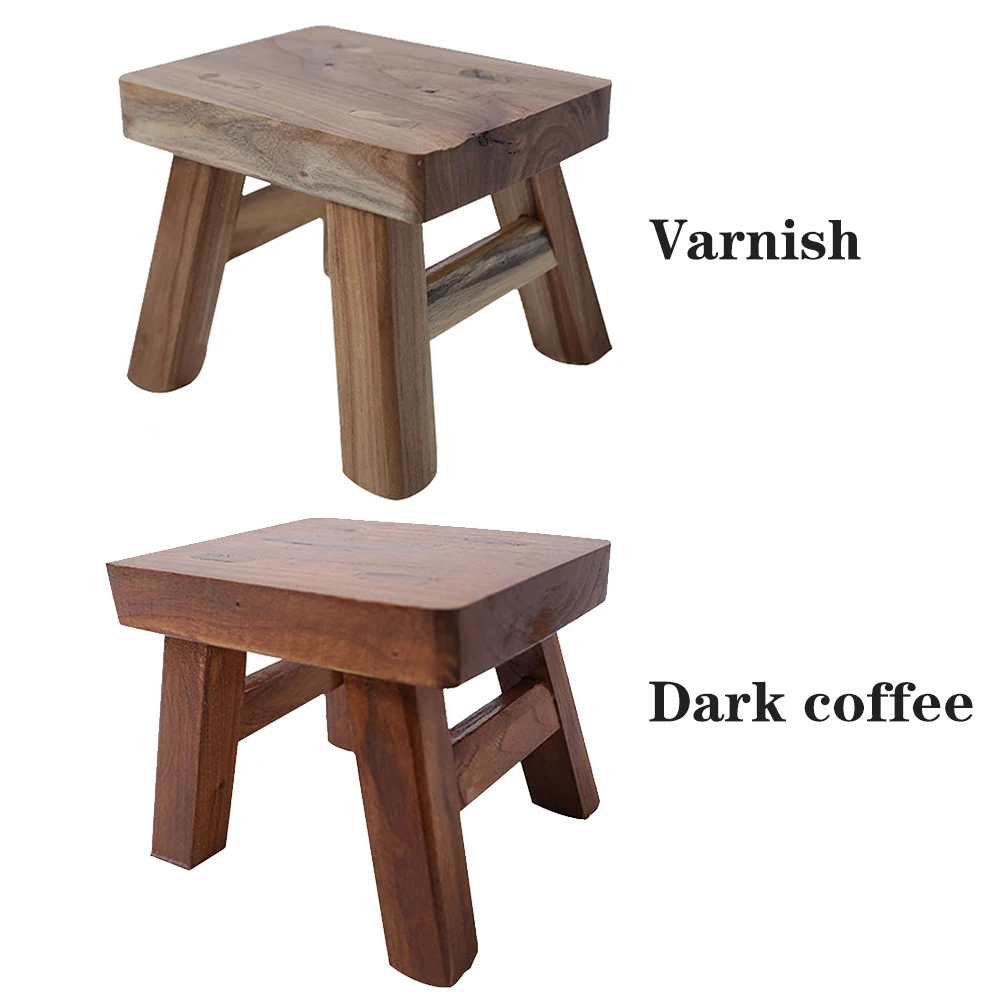 

Bathroom Wooden Stool Step Ladder Furniture Living Room Solid With 4 Legs Home Decor Stable Bedroom Baby Kids Gift Hallway