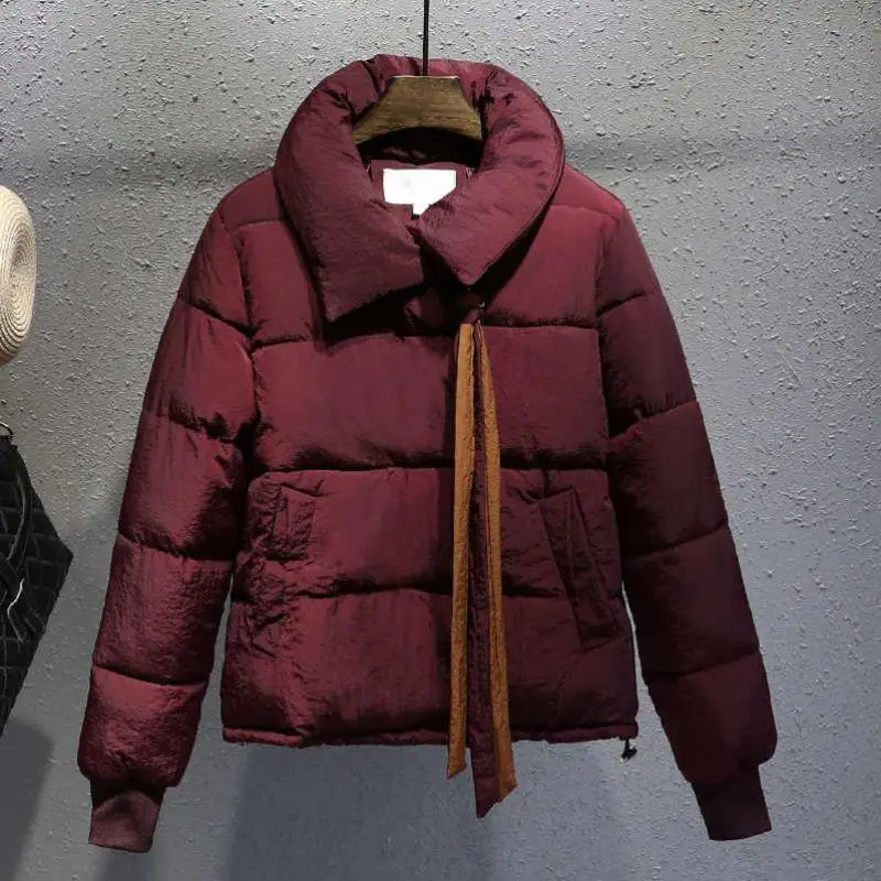 Модная женская повседневная короткая хлопковая куртка большого размера 2019 Новая