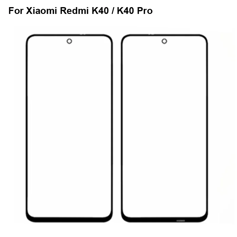 Замена для Xiaomi Redmi K40 внешний сенсорный экран передняя ЖК-панель стеклянный
